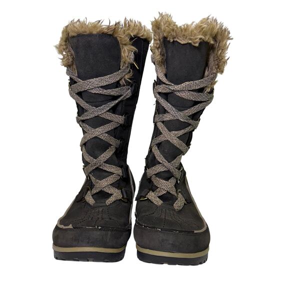 Sorel Joan of Arctic Tall Dark Brown Waterproof Snow Boots Women’s 8.5 - Picture 1 of 9